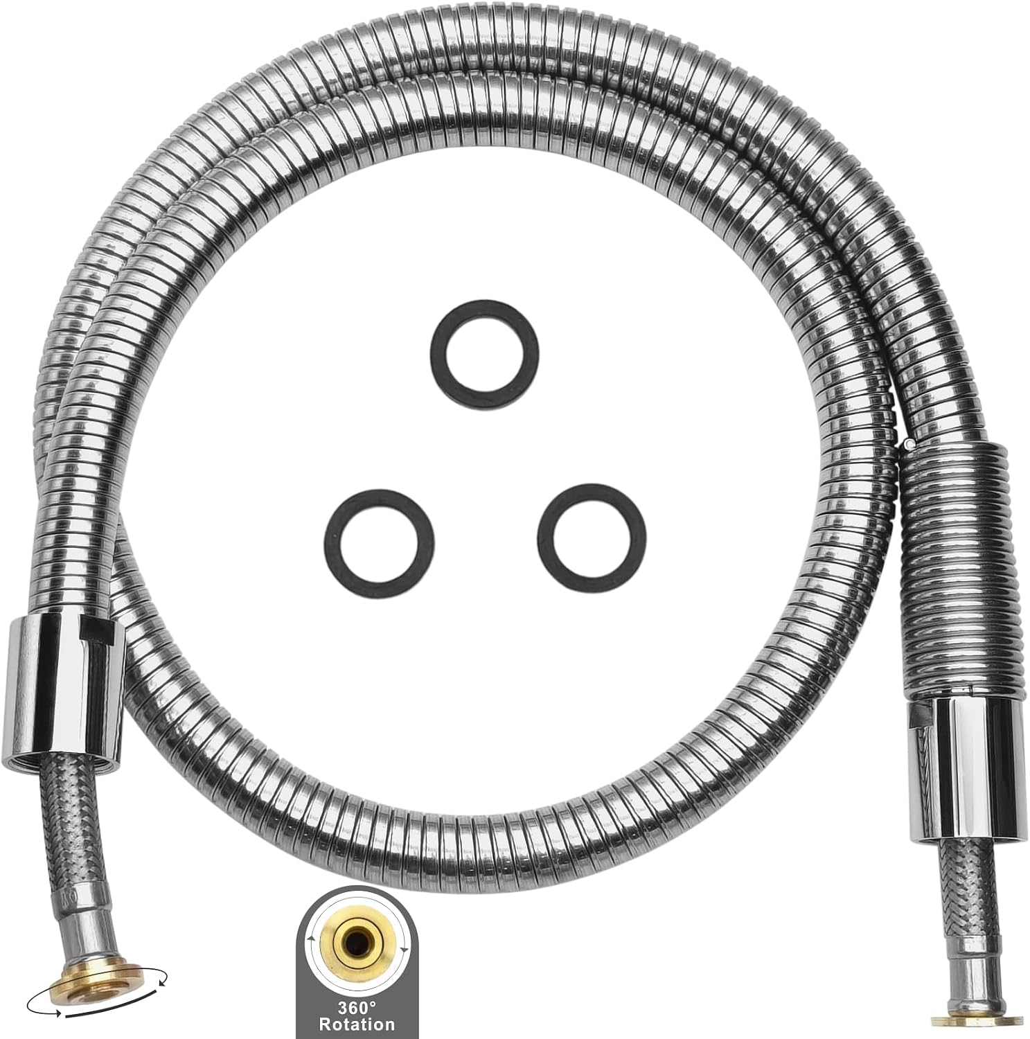 Achelous HC-0045-CH - 45” stainless hose